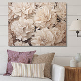 Designart "Beige Carnations Arrangement III" Carnations Wall Art