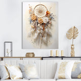 Designart "Beige Enchanting Dreamcatcher I" Dream Catcher Wall Art