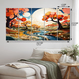 Designart "Biomorphism Organic Forms I" Modern Metal Wall Decor Set