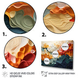 Designart "Biomorphism Organic Forms VI" Modern Metal Art Print Set