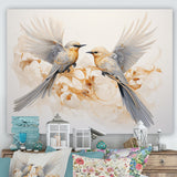 Designart "Birds Of Paradise And Flowers Harmony" Birds Of Paradise Wall Art