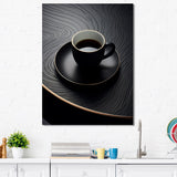 Designart "Black Coffee Espresso Eclipses VI" Coffee Wall Art