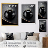 Designart "Black Coffee Espresso Eclipses VI" Coffee Wall Art