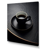 Designart "Black Coffee Espresso Eclipses VI" Coffee Wall Art