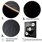 Designart "Black Coffee Espresso Eclipses VI" Coffee Wall Art
