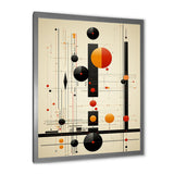 Designart "Blissful Voyage Minimal Mid-Century Retro Art" Minimalism Framed Wall Decor