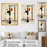 Designart "Blissful Voyage Minimal Mid-Century Retro Art" Minimalism Framed Wall Decor