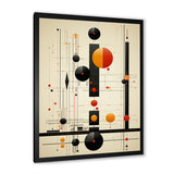 Designart "Blissful Voyage Minimal Mid-Century Retro Art" Minimalism Framed Wall Decor