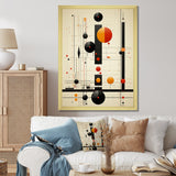 Designart "Blissful Voyage Minimal Mid-Century Retro Art" Minimalism Framed Wall Decor