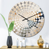 Designart "Blue And Beige Tree Amercian Basswood" Grey Tree Amercian Basswood Oversized Wall Clocks For Entryway