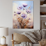 Designart "Blue And Purple Cornflowers Symphony I" Cornflowers Wall Art