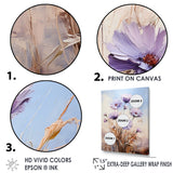Designart "Blue And Purple Cornflowers Symphony I" Cornflowers Wall Art