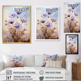 Designart "Blue And Purple Cornflowers Symphony I" Cornflowers Wall Art