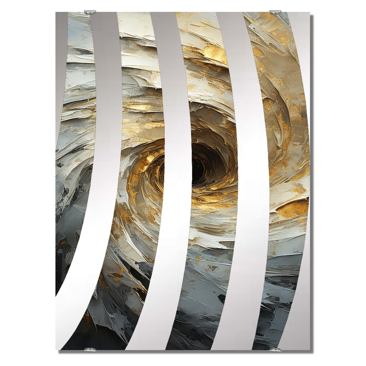 Designart "Blue And White Flowers With Branch" Modern Mirror Blue - Modern Large Wall Mirror For Bathroom