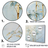 Designart "Blue Zen Moment Bamboo" Bamboo Wall Art