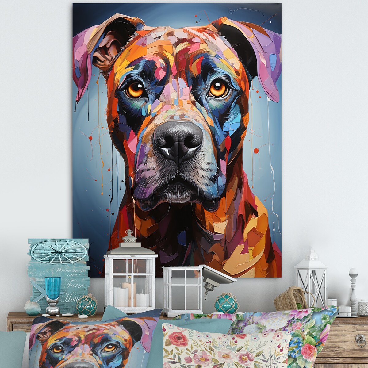 Designart "Boxer Boldness " Dog Wall Art