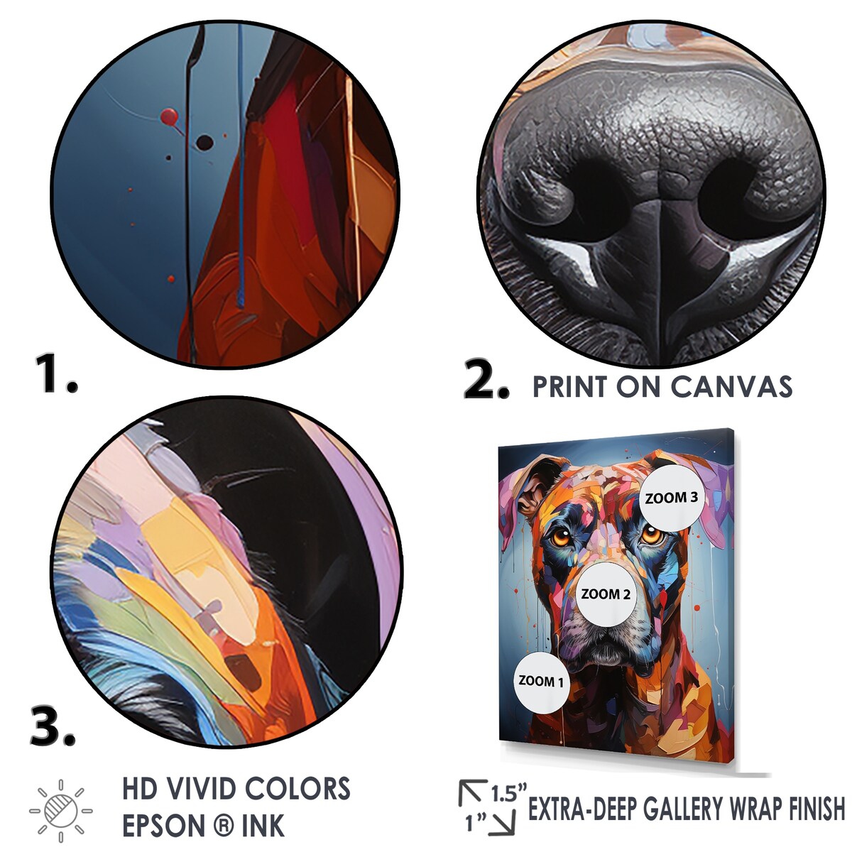 Designart "Boxer Boldness " Dog Wall Art