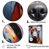 Designart "Boxer Boldness " Dog Wall Art