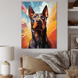 Designart "Bull Terrier Boldness " Dog Wall Art