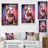 Designart "Bulldog Boldness III" Dog Wall Art