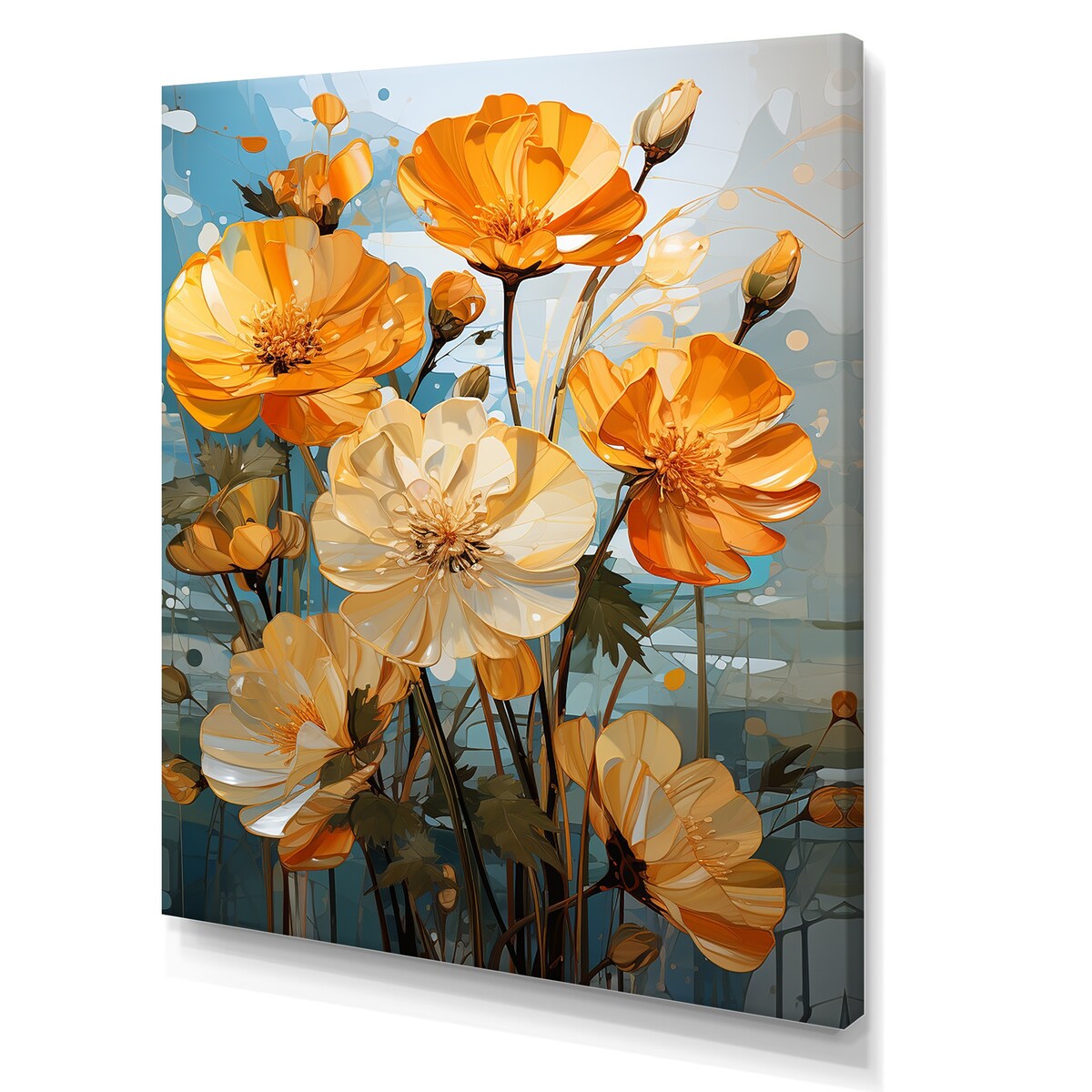 Designart "Buttercups Are Fragmented Into Angular Shapes" Buttercups Wall Art