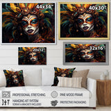 Designart "Cabaret Jazz Woman Portrait" Woman Fashion Wall Art
