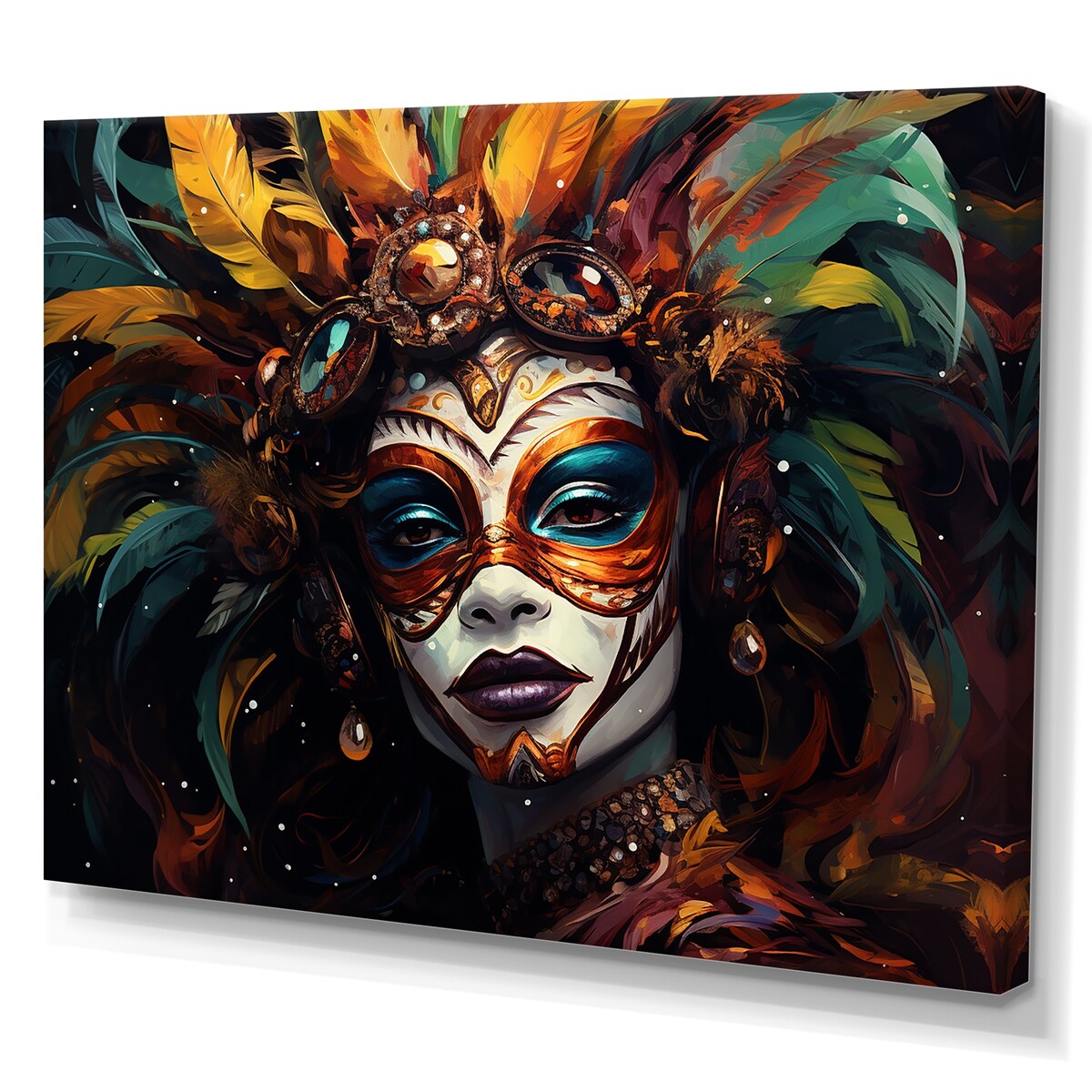 Designart "Cabaret Jazz Woman Portrait" Woman Fashion Wall Art