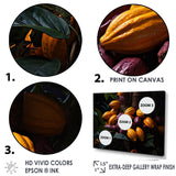 Designart "Cacao Confluence III" Cacao Wall Art