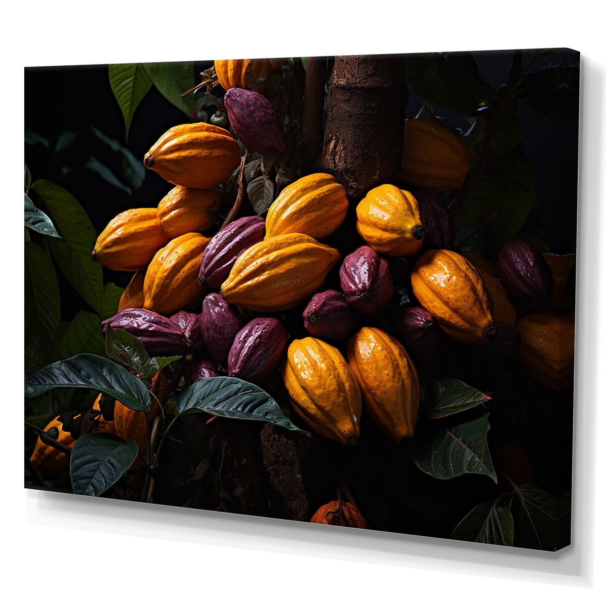 Designart "Cacao Confluence III" Cacao Wall Art