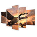 Designart "Canada Canadian Geese I" Animals Wall Art Prints Set