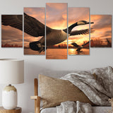 Designart "Canada Canadian Geese I" Animals Wall Art Prints Set