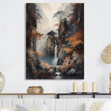 Designart "Cascading Botanical Trees I" Tree Floral Metal Wall Art