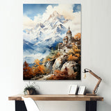 Designart "Castle In French Alps" France Wall Art