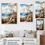 Designart "Castle In French Alps" France Wall Art