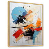 Designart "Cerulean Passenger Of Fragile Wisdom Abstract" Abstract Painting Framed Wall Art Prints