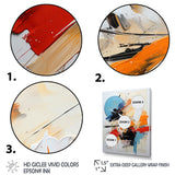 Designart "Cerulean Passenger Of Fragile Wisdom Abstract" Abstract Painting Framed Wall Art Prints