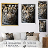 Designart "Cheetah Portrait Silent Stalk IV" Leopard/Cheetah Framed Wall Art Prints