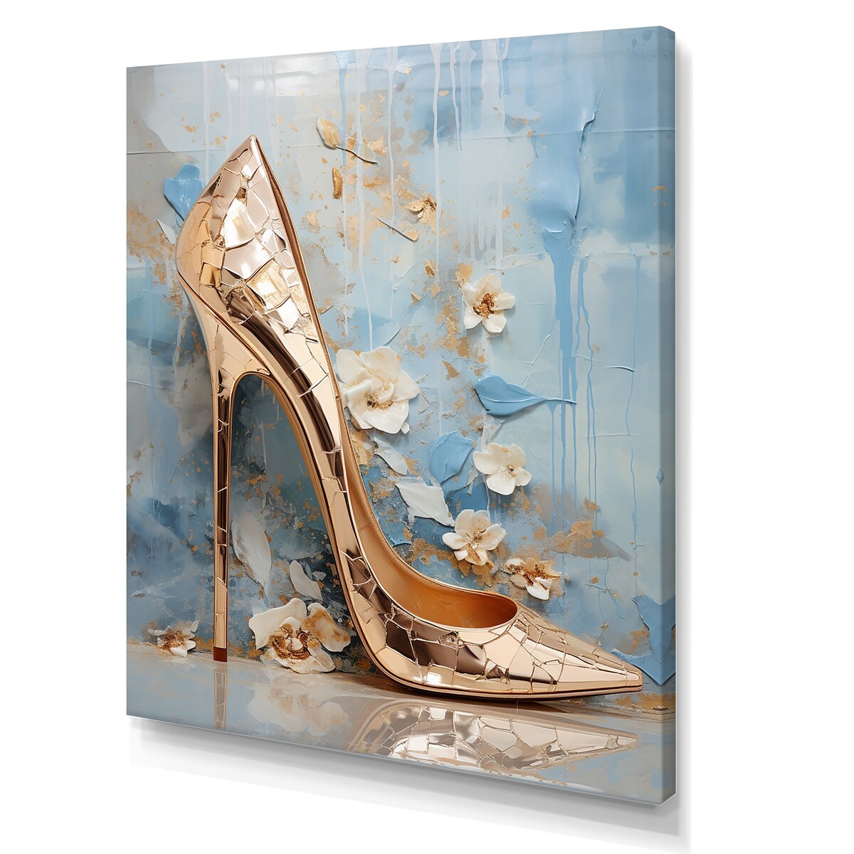 Designart "Chic Fashion Heel II" Fashion High Heels Wall Art