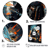 Designart "Classic Lavish Motor Bike" Motorcycle Wall Art