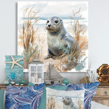 Designart "Coastal Animal Charm In Winter " Coastal Animal Wall Art