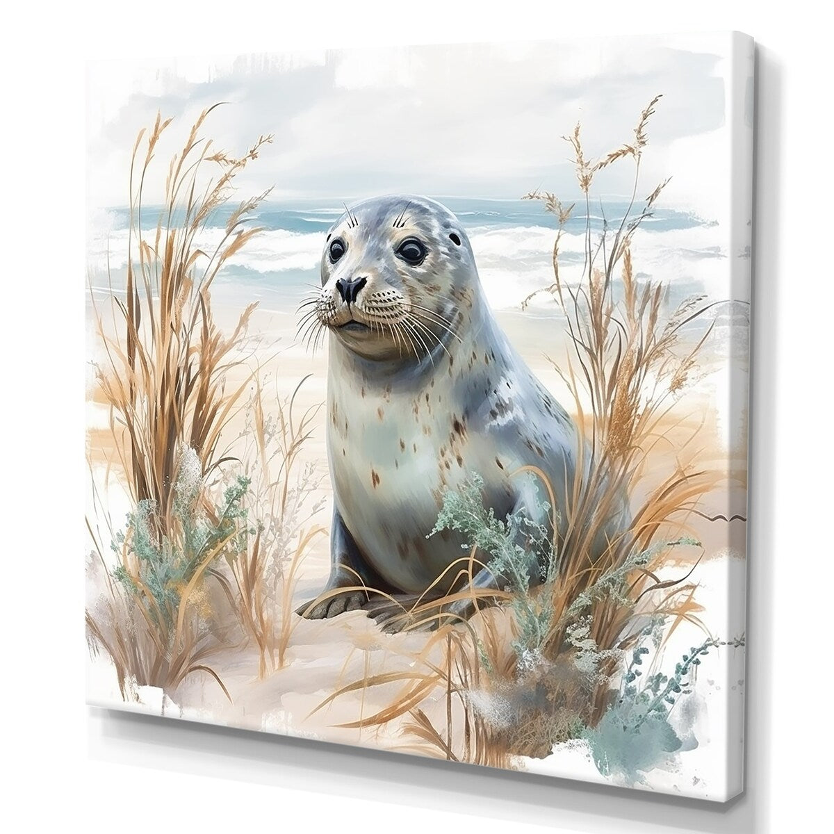 Designart "Coastal Animal Charm In Winter " Coastal Animal Wall Art