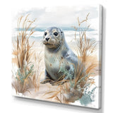 Designart "Coastal Animal Charm In Winter " Coastal Animal Wall Art