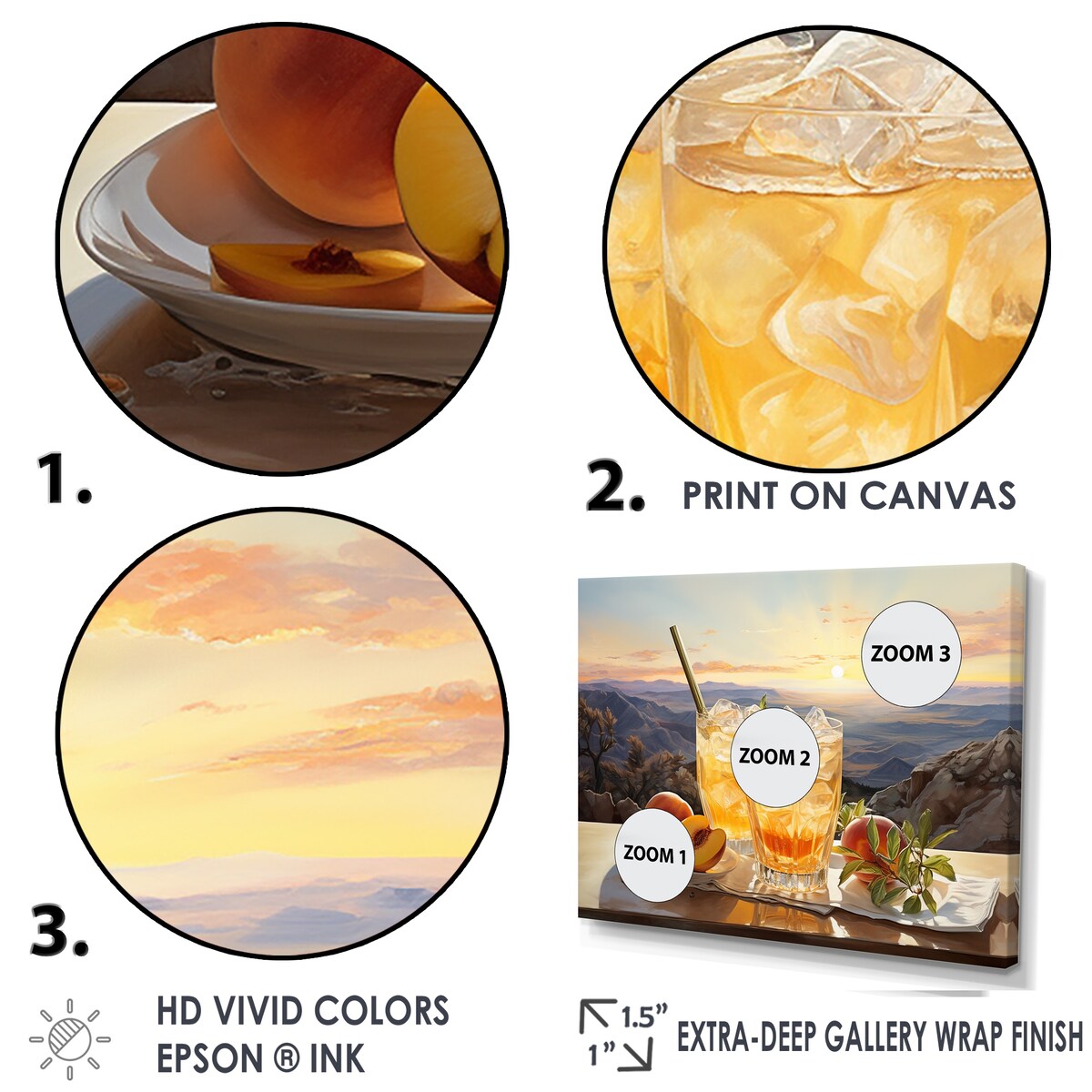 Designart "Cocktail Pisco Punch Panorama II" Cocktails Wall Art