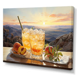 Designart "Cocktail Pisco Punch Panorama II" Cocktails Wall Art