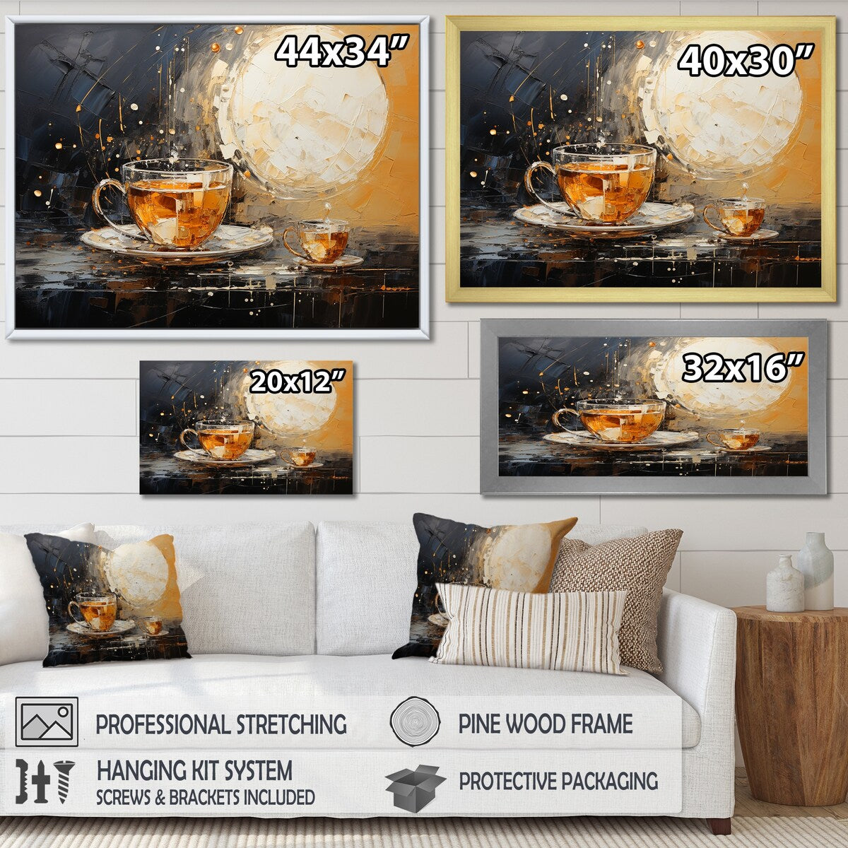 Designart "Coffee Brewed Fusion II" Coffee & Tea Wall Art