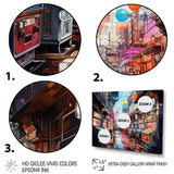Designart "Colorful Video Game Arcade Dreams" Video Games Framed Wall Art Living Room