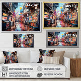 Designart "Colorful Video Game Arcade Dreams" Video Games Framed Wall Art Living Room