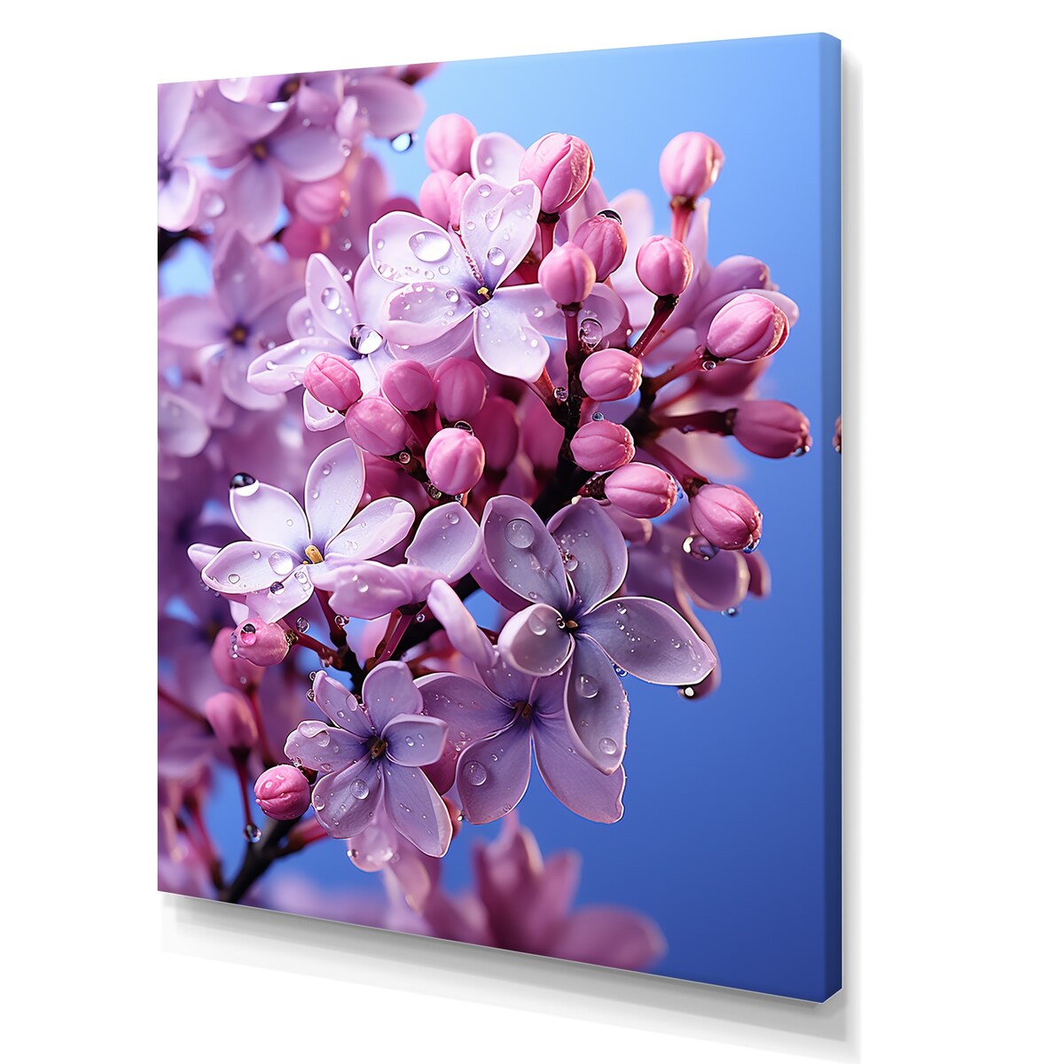 Designart "Contemporary Lilac Tranquility " Lilacs Wall Art
