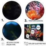 Designart "Coral In Aquarium Dream" Aquariums Wall Art