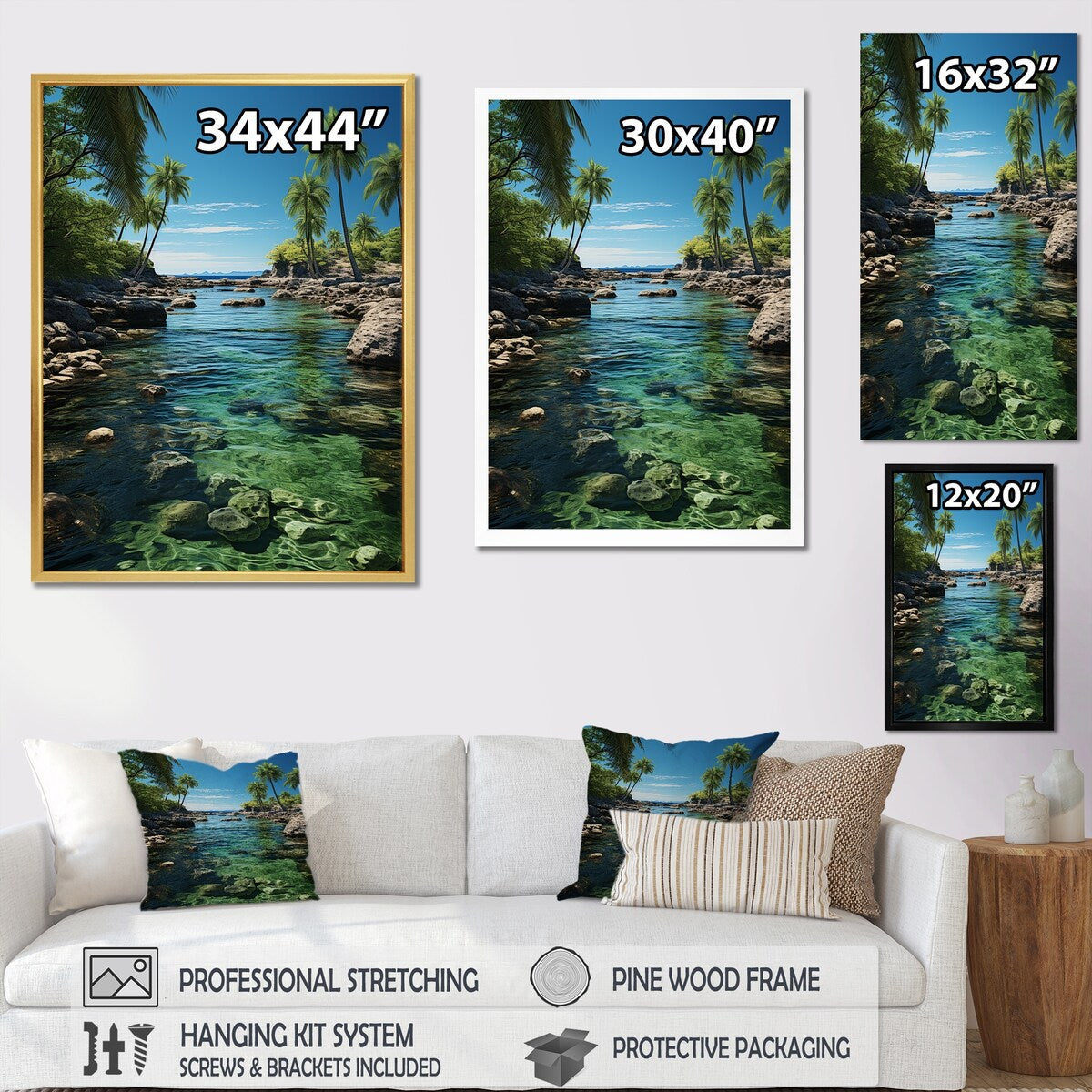 Designart "Cuba Green Paradise" Cuba Wall Art
